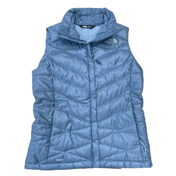 The North Face Jackets & Blazers - The North Face Women’s Blue 550 Down Filled Quilted Puffer Vest XS